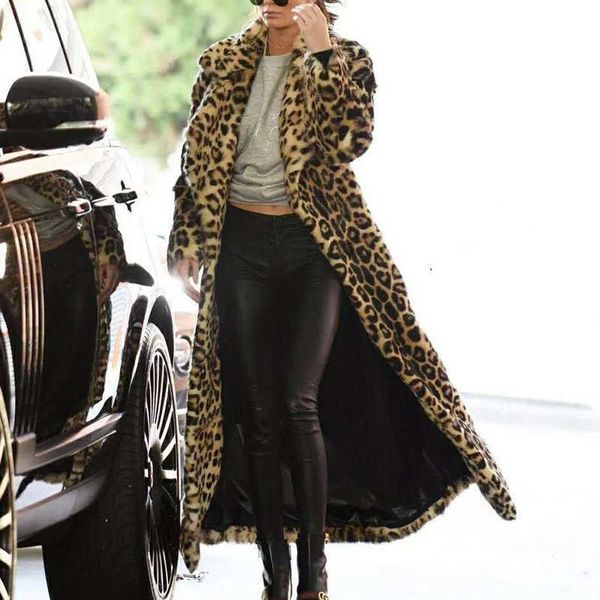 women's fur faux extra long coat women ry plus size trench coats winter warm 132cm leopard jackets female 2022 new t221105, Black
women's fur faux extra long coat women ry plus size trench coats winter warm 132cm leopard jackets female 2022 new t221105, Black