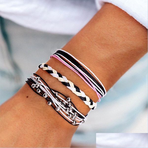 charm bracelets fashion mtilayer wax rope bracelet set bohemia jewelry small bead charm bracelets bangles for girl women drop deliver dhdxc, Golden;silver
charm bracelets fashion mtilayer wax rope bracelet set bohemia jewelry small bead charm bracelets bangles for girl women drop deliver dhdxc, Golden;silver