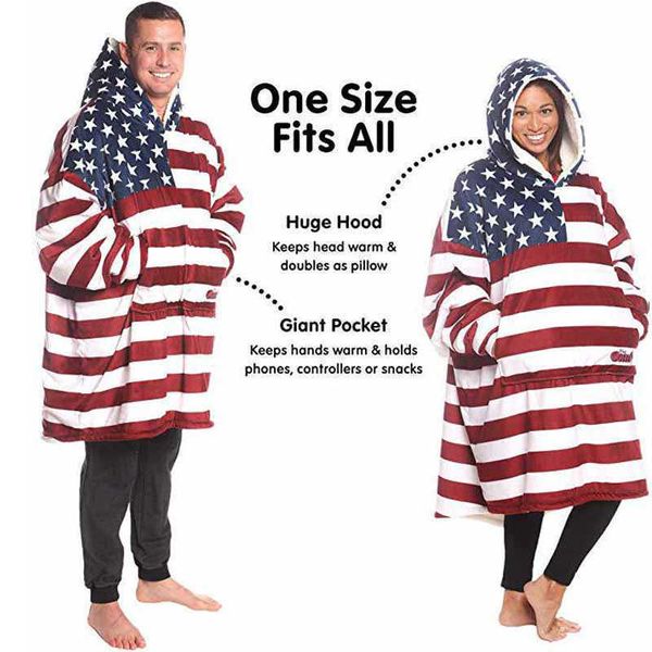 others apparel american flag hooded blanket man women gift winter sherpa sweatshirt with sleeves sofa tv nap blanket pocket wearable pullove, Black;white
others apparel american flag hooded blanket man women gift winter sherpa sweatshirt with sleeves sofa tv nap blanket pocket wearable pullove, Black;white