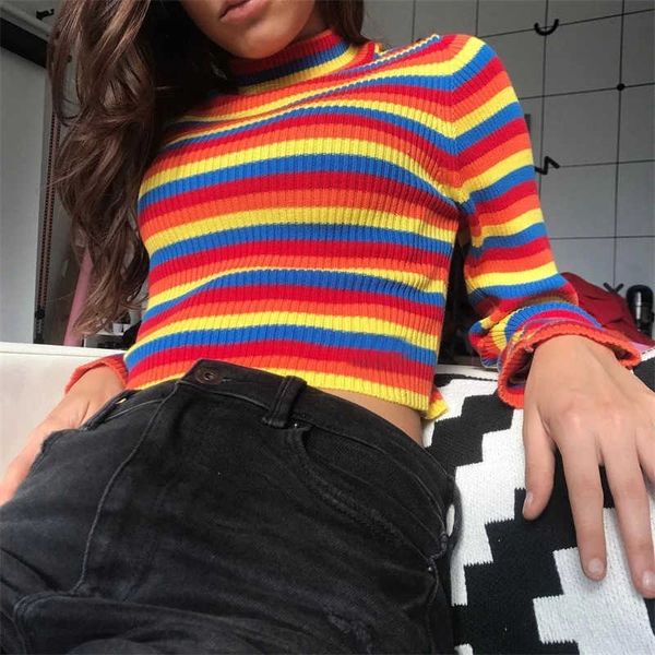 women's sweaters women's long sleeve colorful striped slim knit sweater all matching pullover turtleneck sweater bottoming shirt t, White;black
women's sweaters women's long sleeve colorful striped slim knit sweater all matching pullover turtleneck sweater bottoming shirt t, White;black