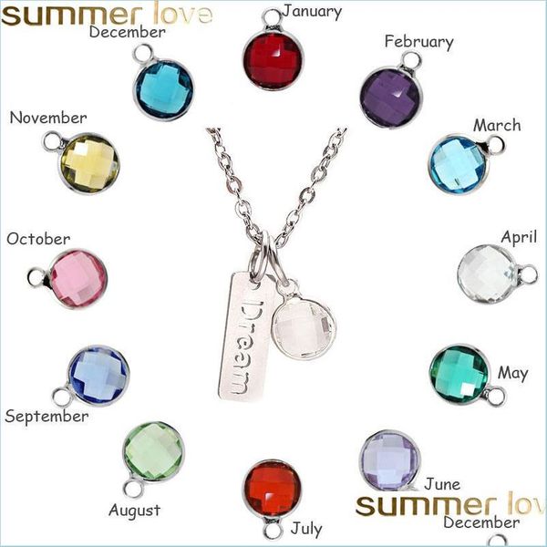 pendant necklaces sell personalized birthstone necklace glass stone faith dream stainless steel encouraged custom necklaces jewelry dho6x, Silver
pendant necklaces sell personalized birthstone necklace glass stone faith dream stainless steel encouraged custom necklaces jewelry dho6x, Silver