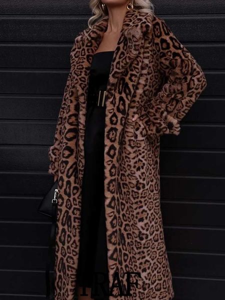 women's wool blends traf woman rabbit fur leopard plush woolen long jacket coats fashion with belt causal winter loose warm coats 22111, Black
women's wool blends traf woman rabbit fur leopard plush woolen long jacket coats fashion with belt causal winter loose warm coats 22111, Black