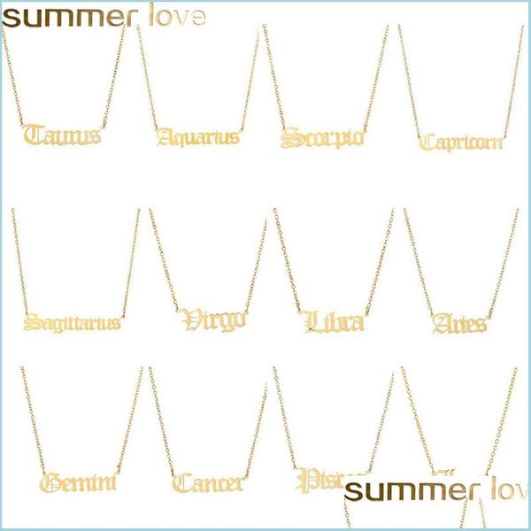 pendant necklaces handmade personalized old english zodiac necklaces custom gold initial necklace for women girls jewelry birthday g dh04x, Silver
pendant necklaces handmade personalized old english zodiac necklaces custom gold initial necklace for women girls jewelry birthday g dh04x, Silver