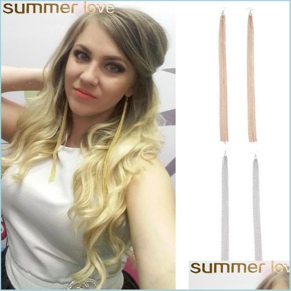 dangle chandelier new fashion chain long tassel earrings golden sier plated dangle hanging drop for women jewelry gifts party deliv dhcrt, Silver
dangle chandelier new fashion chain long tassel earrings golden sier plated dangle hanging drop for women jewelry gifts party deliv dhcrt, Silver