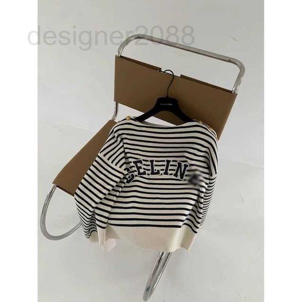 women's sweaters designer ce home metal button letter stripe knitted sweater lazy style casual versatile qio7 k2zz, White;black
women's sweaters designer ce home metal button letter stripe knitted sweater lazy style casual versatile qio7 k2zz, White;black
