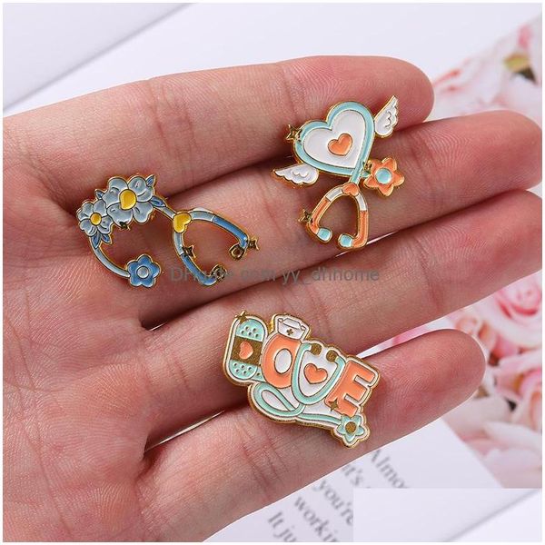 pins brooches cartoon stethoscope shaped brooch 3pcs/set heart love enamel pins gold plated metal brooches for girls gift jewelry c dhqcc, Gray
pins brooches cartoon stethoscope shaped brooch 3pcs/set heart love enamel pins gold plated metal brooches for girls gift jewelry c dhqcc, Gray