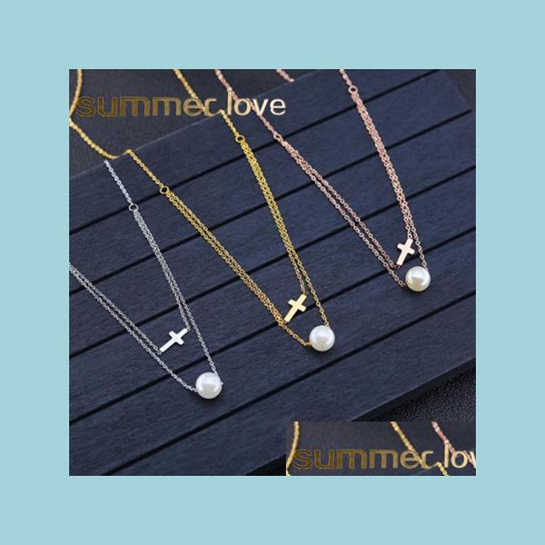 pendant necklaces women stainless steel pear cross pendant necklace fashion gold rose sier chain double layer jewelry gift drop deli dhjtf, Silver
pendant necklaces women stainless steel pear cross pendant necklace fashion gold rose sier chain double layer jewelry gift drop deli dhjtf, Silver