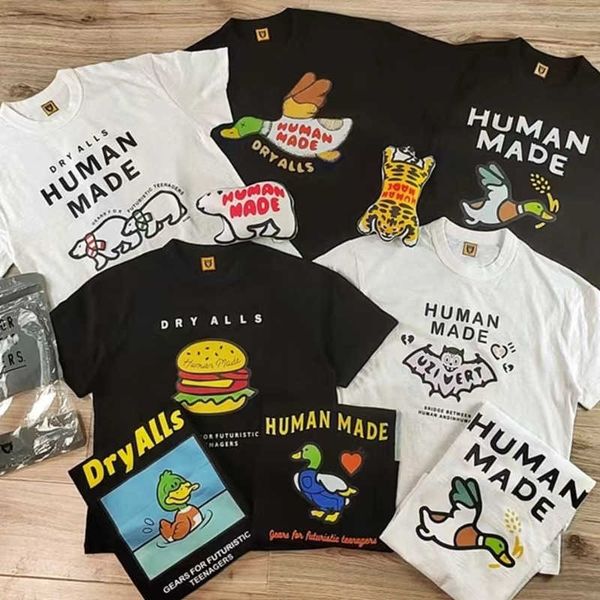 men's t-shirts human made animal print t shirt summer cotton bamboo fun short sleeve for men and women original collection oversize cas, White;black
men's t-shirts human made animal print t shirt summer cotton bamboo fun short sleeve for men and women original collection oversize cas, White;black