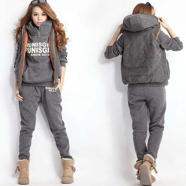 women s two piece pants fitness fleece sports 3 outfits hoodies suits warm thick female casual korean hooded plus size 6xl 221119, White
women s two piece pants fitness fleece sports 3 outfits hoodies suits warm thick female casual korean hooded plus size 6xl 221119, White