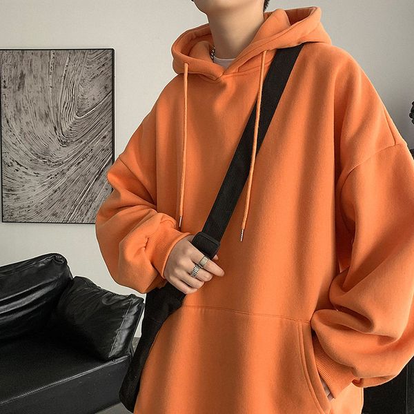 men's hoodies sweatshirts solid plush hooded sweater for boys spring and autumn trend loose dress sweater for teenagers autumn coat pro, Black
men's hoodies sweatshirts solid plush hooded sweater for boys spring and autumn trend loose dress sweater for teenagers autumn coat pro, Black