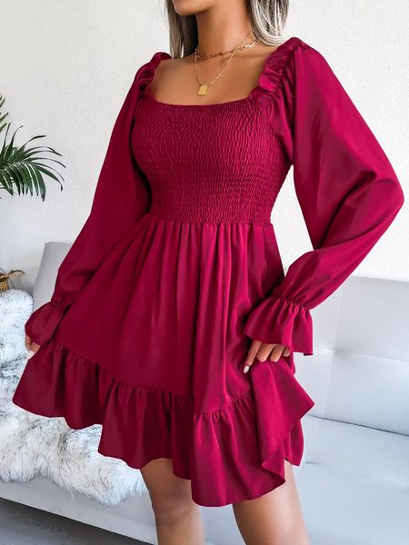 casual dresses elegant aline long sleeve mini dress women square collar ruffles ruched high waist black bodycon dress women party vestidos 2, Black;gray
casual dresses elegant aline long sleeve mini dress women square collar ruffles ruched high waist black bodycon dress women party vestidos 2, Black;gray
