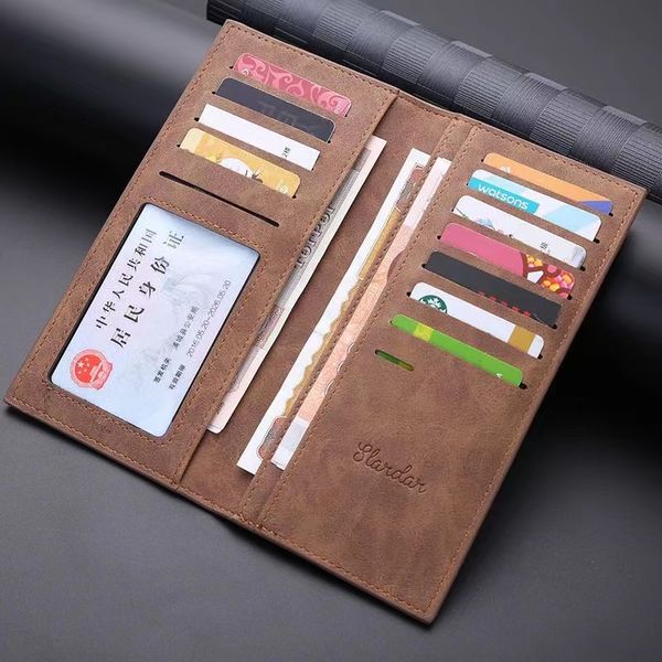men's wallet long ultra thin youth multi card casual leather wallet bag day student personality retro, Red;black
men's wallet long ultra thin youth multi card casual leather wallet bag day student personality retro, Red;black