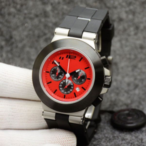 aluminum quartz chronograph sapphire glass 44m men's watch red dial oak bark logo letter bezel luminous steve aoki dial rubber wristwat, Slivery;brown
aluminum quartz chronograph sapphire glass 44m men's watch red dial oak bark logo letter bezel luminous steve aoki dial rubber wristwat, Slivery;brown