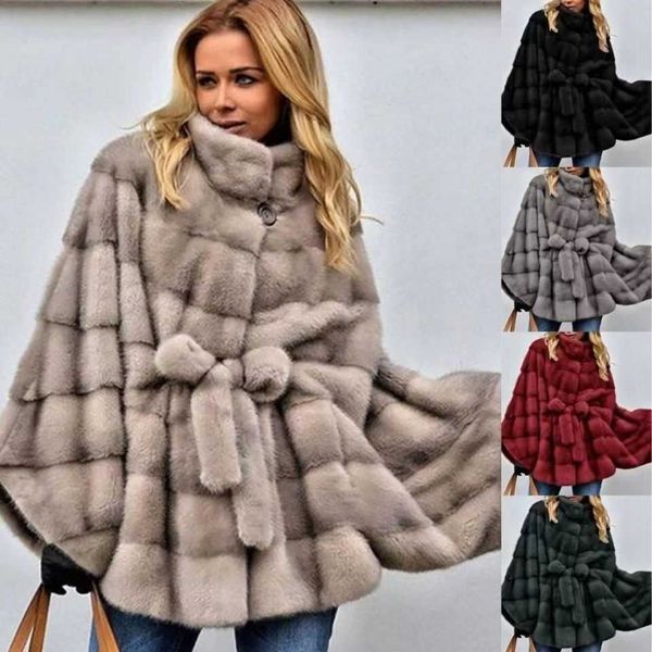 & women's fur faux fur designer warm leather jacket female street collar cardigan style lace-up jackets coat lotus leaf swing, Black
& women's fur faux fur designer warm leather jacket female street collar cardigan style lace-up jackets coat lotus leaf swing, Black