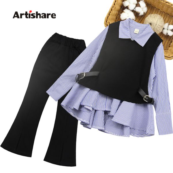 clothing sets children clothes striped girls school vest blouse pants kids spring autumn tracksuits for 221118, White
clothing sets children clothes striped girls school vest blouse pants kids spring autumn tracksuits for 221118, White