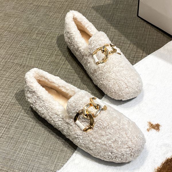 dress shoes chain lambswool flats moccasins femme slip on plush winter ladies curly furry loafers women creepers zapatos plus size 43 221118, Black
dress shoes chain lambswool flats moccasins femme slip on plush winter ladies curly furry loafers women creepers zapatos plus size 43 221118, Black