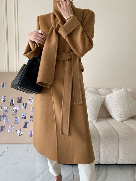 women's wool blends loose fit camel big size long thick woolen coat parkas long sleeve women fashion autumn winter c415 221118, Black
women's wool blends loose fit camel big size long thick woolen coat parkas long sleeve women fashion autumn winter c415 221118, Black