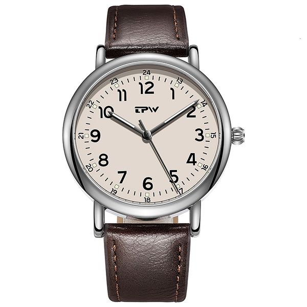 wristwatches weekender 40mm casual men's watch pu leather strap japan movement weekend dress 221119, Slivery;brown
wristwatches weekender 40mm casual men's watch pu leather strap japan movement weekend dress 221119, Slivery;brown