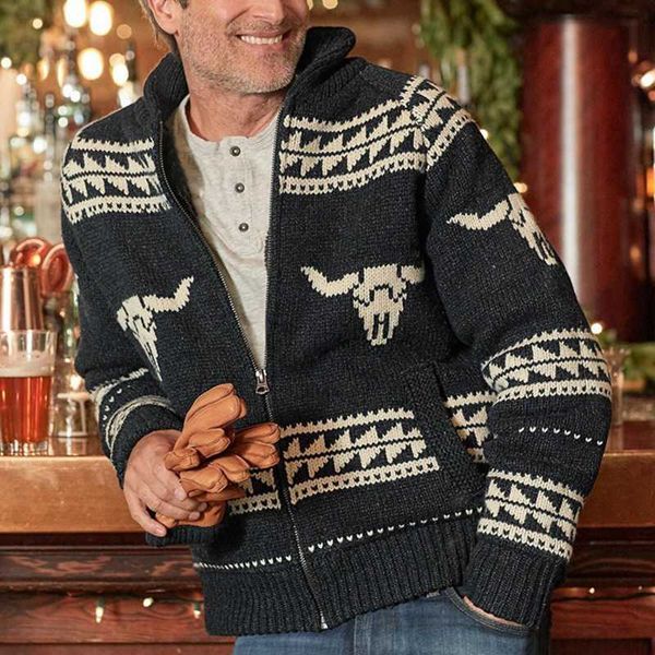 men sweaters e-baihui printed male cardigans knitted high street winter sweater warm thicken casual loose men's coat christmas knitwear, White;black
men sweaters e-baihui printed male cardigans knitted high street winter sweater warm thicken casual loose men's coat christmas knitwear, White;black