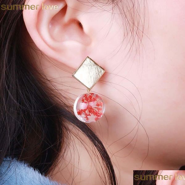 dangle chandelier new arrival dried flowers earrings creative plant clover glass ball dangle earring for women girls jewelry gift dhsj4, Silver
dangle chandelier new arrival dried flowers earrings creative plant clover glass ball dangle earring for women girls jewelry gift dhsj4, Silver