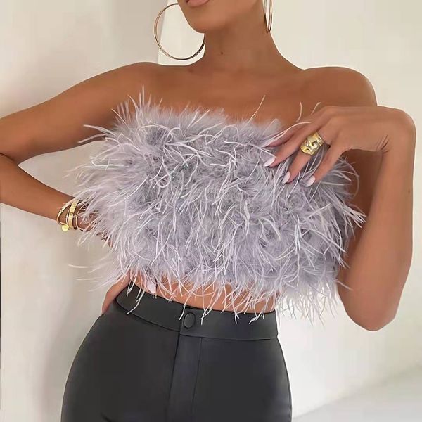 women's tanks camis furry corset crop women summer chic casual y2k fluffy tube party club sleeveless feather lady tunic vest tank 2211, White
women's tanks camis furry corset crop women summer chic casual y2k fluffy tube party club sleeveless feather lady tunic vest tank 2211, White