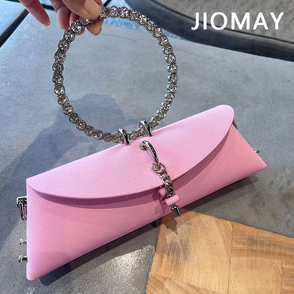 evening bags jiomay luxury designer handbags for women s clutch bag with metal ring handle lady chain pu leather shoulder 221119
evening bags jiomay luxury designer handbags for women s clutch bag with metal ring handle lady chain pu leather shoulder 221119
