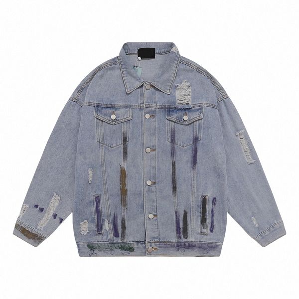 autumn and winter men denim jacket essential print loose hip hop tear-hole graffiti coat outwear designer men coats q9mi#, Black;brown
autumn and winter men denim jacket essential print loose hip hop tear-hole graffiti coat outwear designer men coats q9mi#, Black;brown