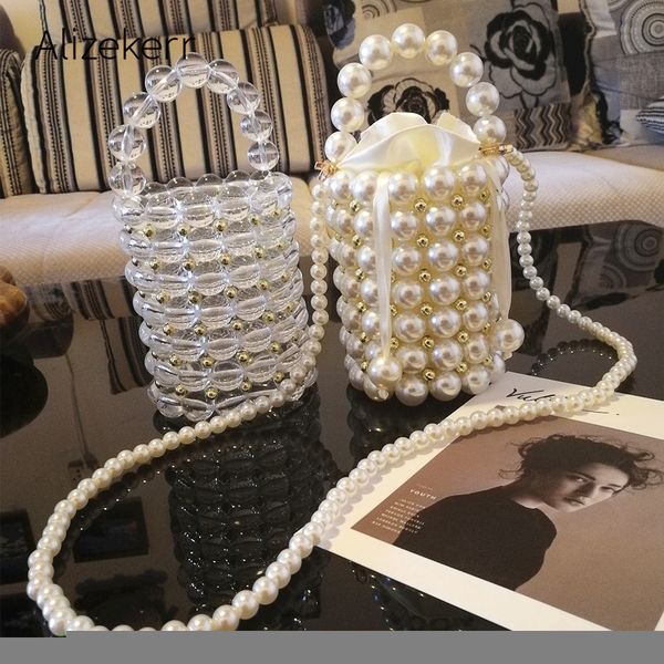 waist bags luxury big pearl bucket bag women chic handmade clear beading evening clutch purses and handbags ladies messenger dinner 221119
waist bags luxury big pearl bucket bag women chic handmade clear beading evening clutch purses and handbags ladies messenger dinner 221119