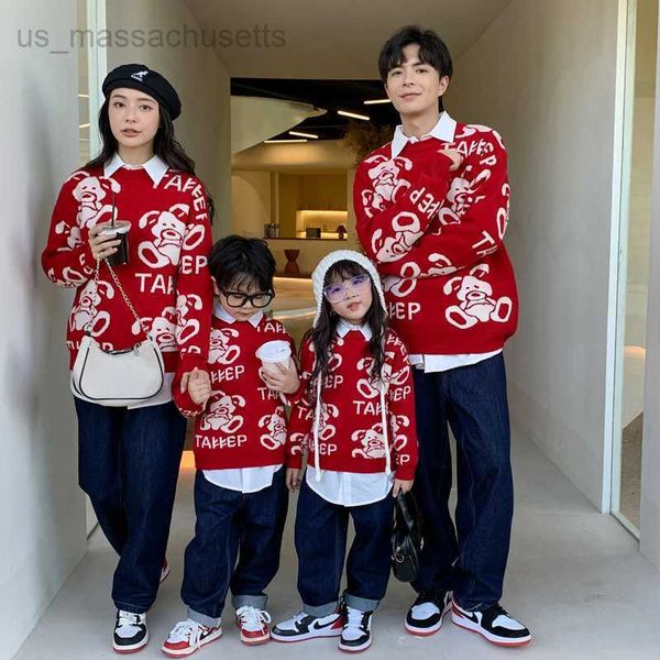 family matching outfits parents' and children's sweater for the spring festival the year of the rabbit a family of three or four r, Blue
family matching outfits parents' and children's sweater for the spring festival the year of the rabbit a family of three or four r, Blue