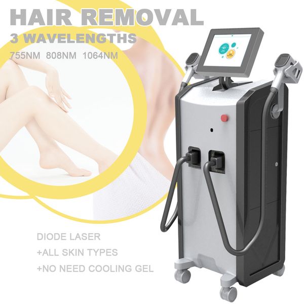 vertical two handles 808nm painless diode laser epilator permanent hair removal machine hairs remover and skin rejuvenation equipment
vertical two handles 808nm painless diode laser epilator permanent hair removal machine hairs remover and skin rejuvenation equipment