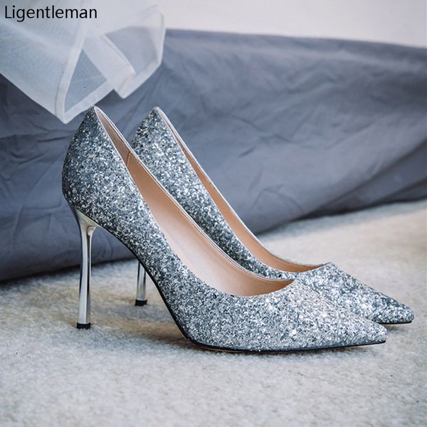 dress shoes silver high heels woman pumps gradient shining glitter bridal sequins fashion party thin women 221118, Black
dress shoes silver high heels woman pumps gradient shining glitter bridal sequins fashion party thin women 221118, Black