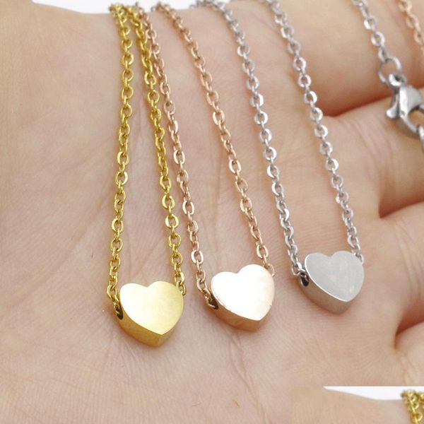 pendant necklaces classic stainless steel clavicle chain necklace love heart pendant for women gold choker party wedding jewelry gif dh3ii, Silver
pendant necklaces classic stainless steel clavicle chain necklace love heart pendant for women gold choker party wedding jewelry gif dh3ii, Silver