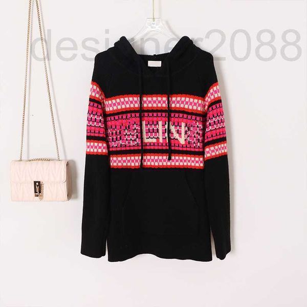 women's sweaters designer ce family 22 years autumn and winter new hooded leisure cardigan letters color blocking westernized medium lo, White;black
women's sweaters designer ce family 22 years autumn and winter new hooded leisure cardigan letters color blocking westernized medium lo, White;black