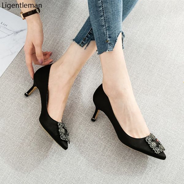 dress shoes black high heels woman basic pump 2023 satin fabric shiny diamond work shoe fashion party women pumps 221118
dress shoes black high heels woman basic pump 2023 satin fabric shiny diamond work shoe fashion party women pumps 221118