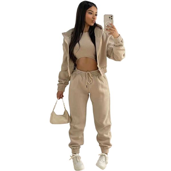 women's two piece pants casaul women tracksuit 3 piece set shirt jacket coat crop tank long pants sportsuit matching set clothes for wo, White
women's two piece pants casaul women tracksuit 3 piece set shirt jacket coat crop tank long pants sportsuit matching set clothes for wo, White