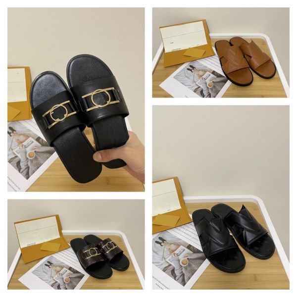 men women monograms slippers lock it leather slipper summer beach slides sandal outdoor slides old flower flat mules shoes flats l and v siz, Black
men women monograms slippers lock it leather slipper summer beach slides sandal outdoor slides old flower flat mules shoes flats l and v siz, Black