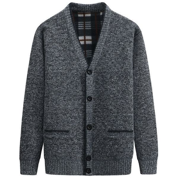 men's sweaters cardigan autumn winter thick v neck knitted sweater coats causal warm fashion s clothing 221118, White;black
men's sweaters cardigan autumn winter thick v neck knitted sweater coats causal warm fashion s clothing 221118, White;black