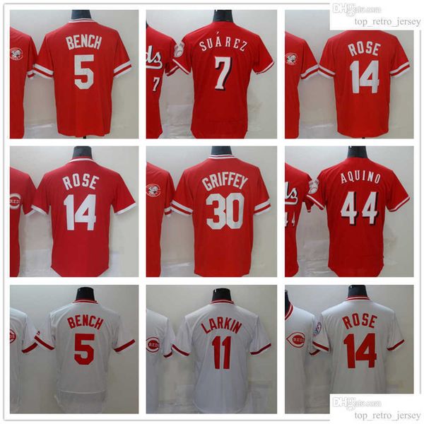 2022-23 new baseball jersey stitched 5 johnny bench 7 eugenio suarez 11 barry larkin 14 pete rose 30 ken griffey jr. 44 aristides aquino jer, Blue;black
2022-23 new baseball jersey stitched 5 johnny bench 7 eugenio suarez 11 barry larkin 14 pete rose 30 ken griffey jr. 44 aristides aquino jer, Blue;black