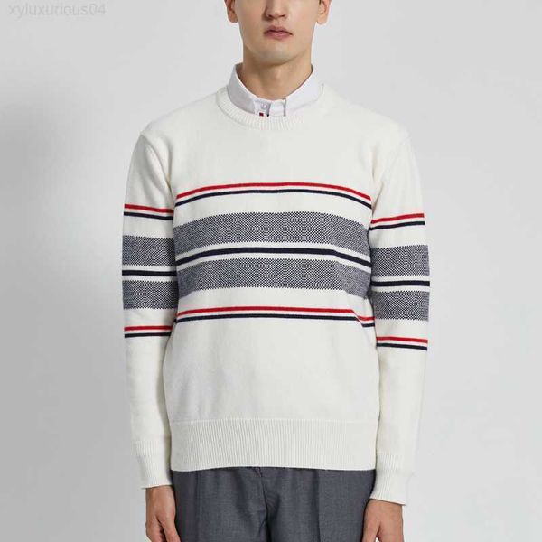 tb men's sweater 2022 korean design luxury brand coats hem striped o-neck knitted pullover harajuku women's sweaters, Black
tb men's sweater 2022 korean design luxury brand coats hem striped o-neck knitted pullover harajuku women's sweaters, Black