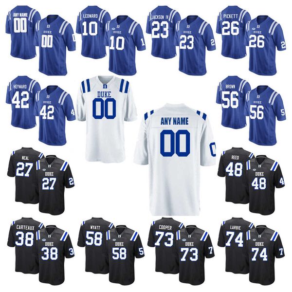 ncaa american college football wear custom college duke blue devils football jerseys myles hudzick riley leonard joe hardison jones coleman, Black
ncaa american college football wear custom college duke blue devils football jerseys myles hudzick riley leonard joe hardison jones coleman, Black