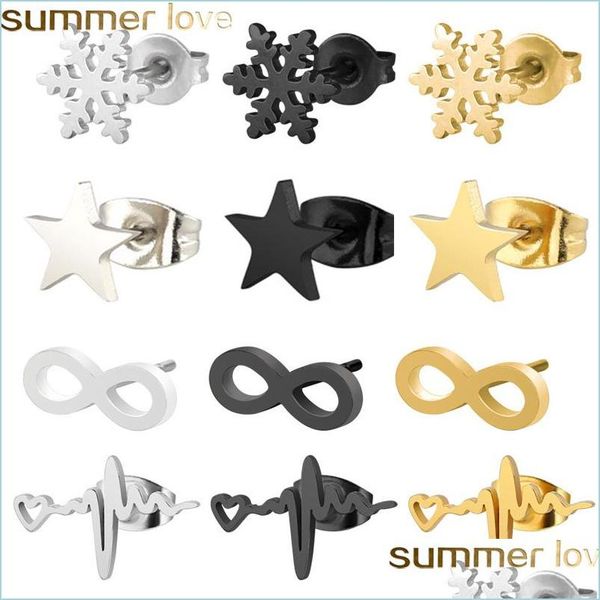 stud stainless steel stud earring for women man snow star 8 figure gold and sier color lovers engagement jewelry drop delivery earrin dhrfq, Golden;silver
stud stainless steel stud earring for women man snow star 8 figure gold and sier color lovers engagement jewelry drop delivery earrin dhrfq, Golden;silver