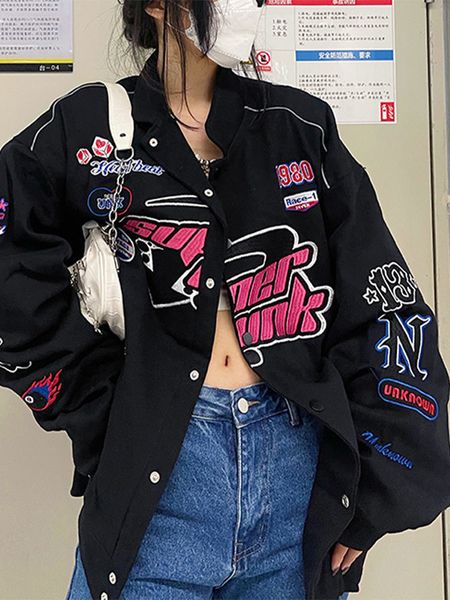 women s jackets varsity jacket printed casual zipper long sleeve racing jacket coat winter clothes vintage colorblock bomber 221118, Black;brown
women s jackets varsity jacket printed casual zipper long sleeve racing jacket coat winter clothes vintage colorblock bomber 221118, Black;brown