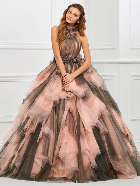 ball gown puffy quinceanera dress prom dresses ruffles halter long formal evening party gowns for sweet 16 pagent dress vestidos de fiestas, Black
ball gown puffy quinceanera dress prom dresses ruffles halter long formal evening party gowns for sweet 16 pagent dress vestidos de fiestas, Black