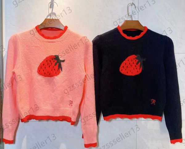 brand womens sweater strawberry logo embroidery color package edge round neck pullover knit sweaters shoulder fold short slim knitwear women, White;black
brand womens sweater strawberry logo embroidery color package edge round neck pullover knit sweaters shoulder fold short slim knitwear women, White;black