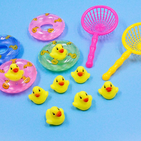 bath toys 5pcs set kids floating mini swimming rings rubber yellow ducks fishing net washing toddler water fun 221118
bath toys 5pcs set kids floating mini swimming rings rubber yellow ducks fishing net washing toddler water fun 221118