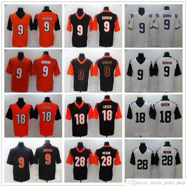 2022 new football jerseys 9 joe burrow 28 joe mixon 18 green stitched jersey, Black;red
2022 new football jerseys 9 joe burrow 28 joe mixon 18 green stitched jersey, Black;red
