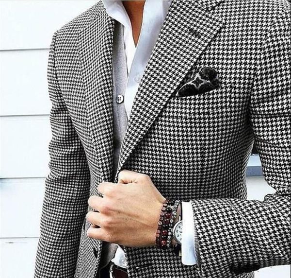 classic style two buttons houndstooth groom tuxedos notch lapel groomsmen mens suits weddingpromdinner blazer jacketpantstie5597565, Black;gray
classic style two buttons houndstooth groom tuxedos notch lapel groomsmen mens suits weddingpromdinner blazer jacketpantstie5597565, Black;gray