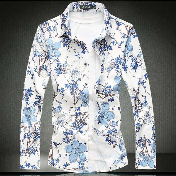 men's casual shirts fashion korea design hawaii beach long sleeve casual flower shirts men's print blouse 2022 summer clothes over, White;black
men's casual shirts fashion korea design hawaii beach long sleeve casual flower shirts men's print blouse 2022 summer clothes over, White;black