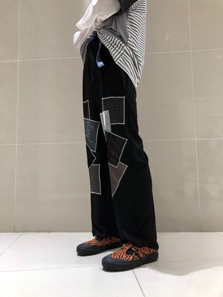 men's pants s4xl patch patchwork straight tube wide leg pants men and women's pairs of trousers loose custom increase 221119, Black
men's pants s4xl patch patchwork straight tube wide leg pants men and women's pairs of trousers loose custom increase 221119, Black