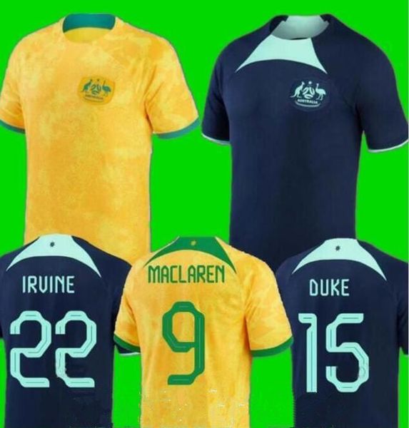2022 australia soccer jerseys national boyle team leckie hrustic maclaren mabil duke shirt mcgree irvine taggart football uniforms jersey, Black;yellow
2022 australia soccer jerseys national boyle team leckie hrustic maclaren mabil duke shirt mcgree irvine taggart football uniforms jersey, Black;yellow